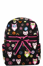 Quilted Backpack-WQL7015/BLACK-PINK